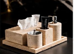Marble bath accessories